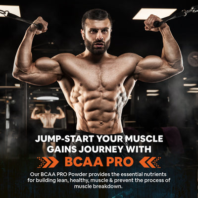 Carbamide Forte BCAA Powder 5000mg | BCAA Supplement For Women & Men Muscle Growth | BCAA Pre Workout & BCAA Intra Workout Supplement For Muscle Recovery | BCAA Orange Flavour - 210g Powder