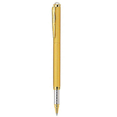 Pierre Cardin Pearl Satin Gold Exclusive Roller Pen  - Color & Design May Vary, Pack Of 4