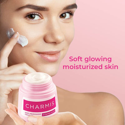 Charmis Deep Nourishing Cold Cream - 100 ml with Free Charmis Vitamin C Facewash - 50 ml