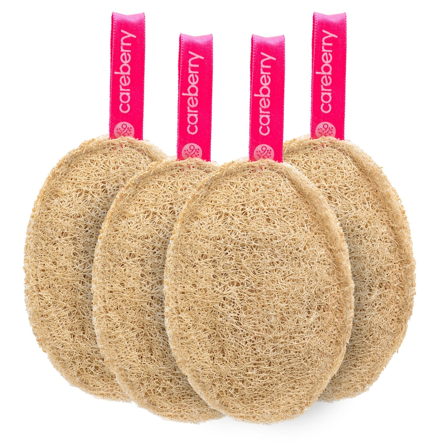 Careberry Earth-Embrace Exfoliating Loofah| Body Sponge Scrubber for Bathing | Bath Luffa Sponges