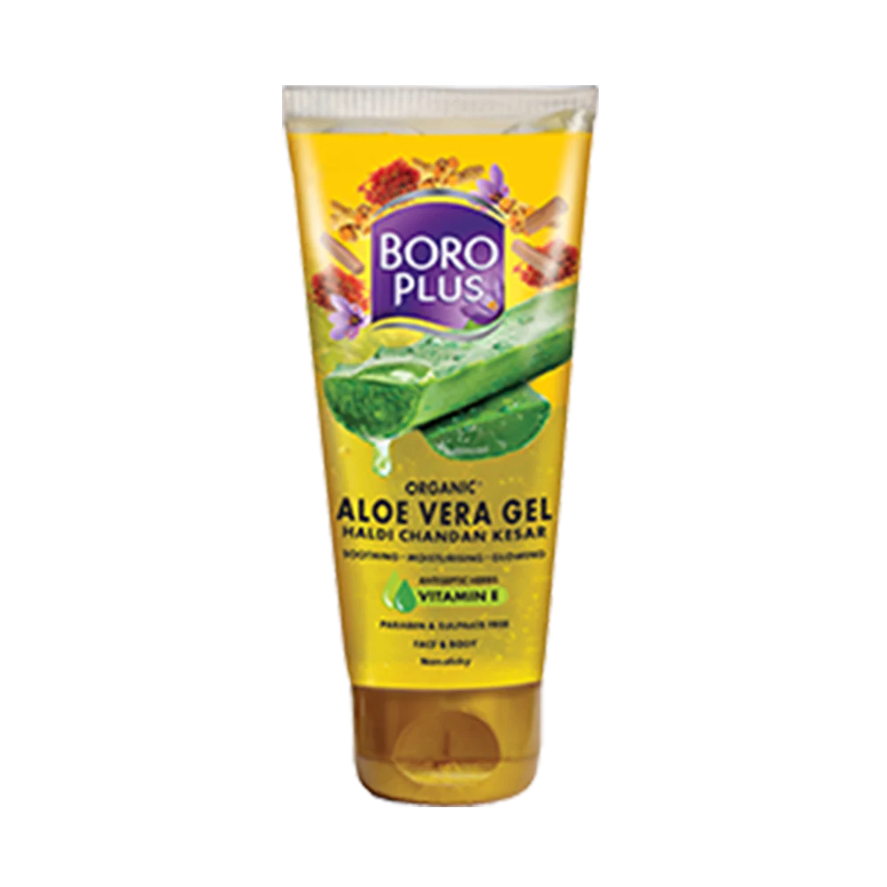 BoroPlus Aloe Vera Gel – Haldi, Chandan, Kesar (60ml)