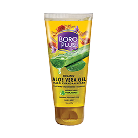 BoroPlus Aloe Vera Gel – Haldi, Chandan, Kesar (60ml)