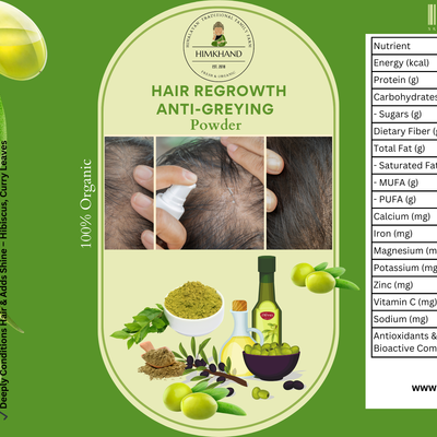 Hair Regrowth & Anti-Greying Powder | 100% Natural