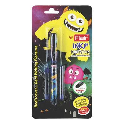 Flair Inky Series Monster Liquid Ink Fountain Pen - Blue Ink