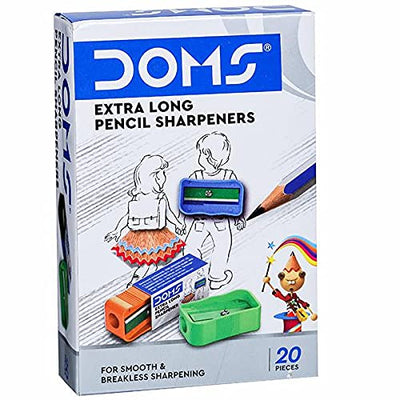 Doms Non-Toxic Extra Long Multicoloured Pencil Sharpener