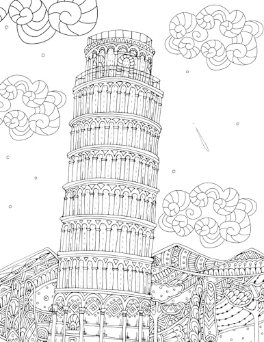 Cityscape- Colouring Book for Adults (Adult Coloring Activity Book)