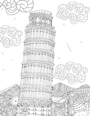 Cityscape- Colouring Book for Adults (Adult Coloring Activity Book)