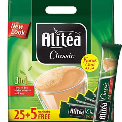 Alitea Classic 3in1 with Creamer and Sugar 25+5 Sachets (Imported), 600g
