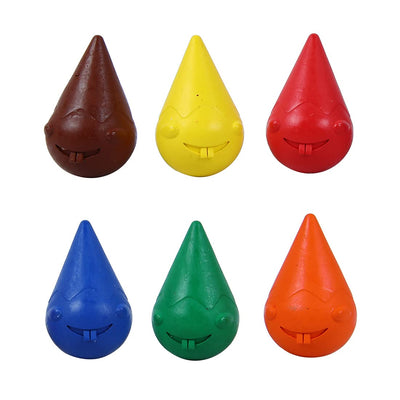 Doms 6 Shades Grippie Crayons Box Pack