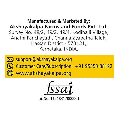 Akshayakalpa Organic Cow Ghee – Pure organic ghee, traditionally-churned, chemical-free, granular ghee, nutritious by nature (490 ml)