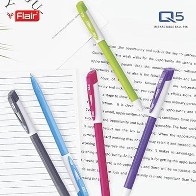 Flair 0.7 to 1mm Q5 10 Pcs Ball Pen - Blue Ink