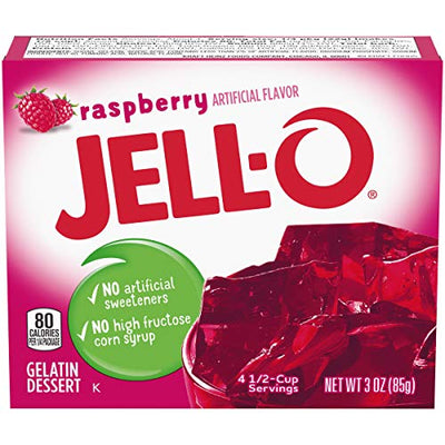 Jell-O Rashberry Gelatin Dessert, 85g