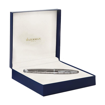 Waterman Carene Essential Silver Trim Fountain Pen, Medium Nib