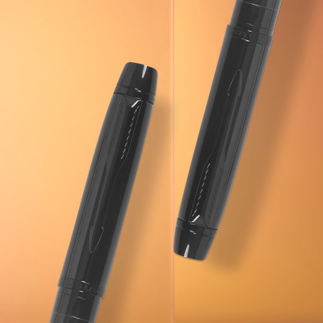 Parker Odyssey Laque Black Metal Trim Roller Ball Pen