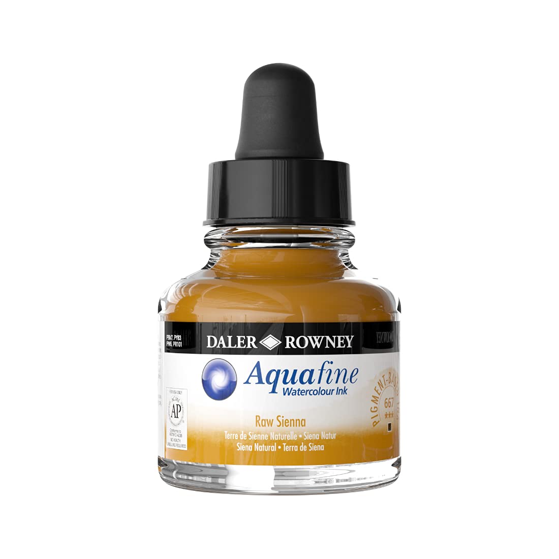 Daler-Rowney Aquafine Watercolour Ink Glass Bottle