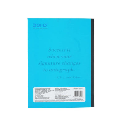 Doms Neon Series Soft Bound Notebook - Unruled