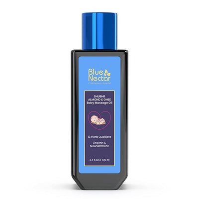 Blue Nectar Shubhr Baby Massage Oil with Ghee Almond