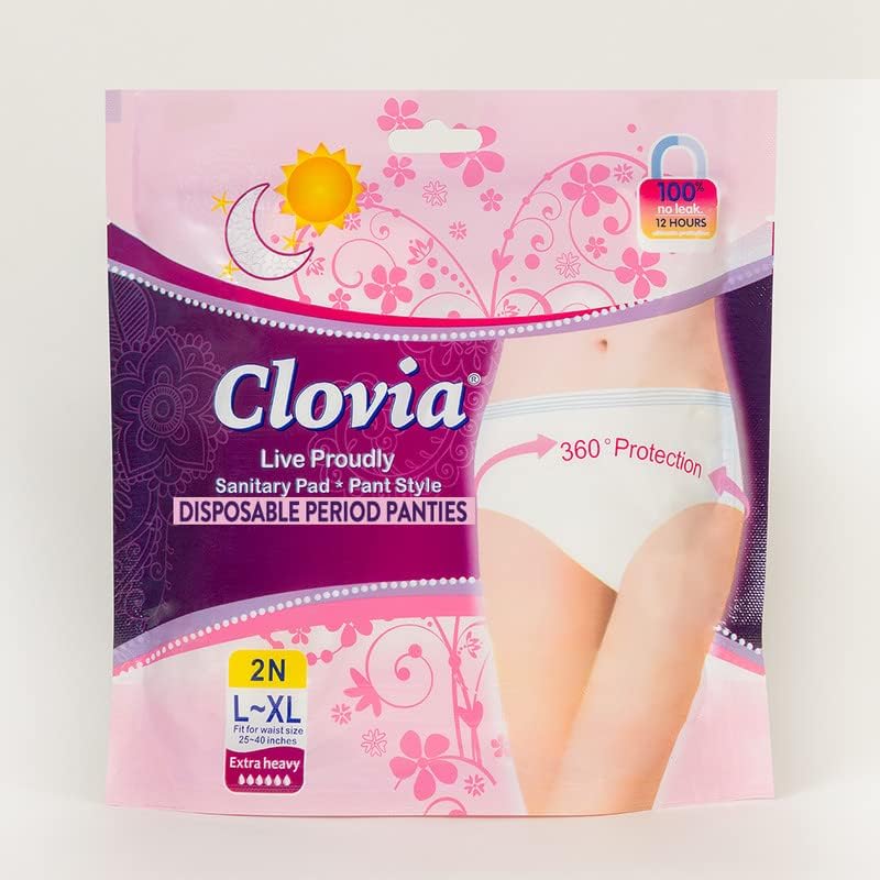Clovia Heavy Flow Disposable Period Panties for Sanitary Protection (Pack of 5)