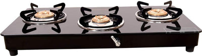 Butterfly Smart Glass 3 Burner Gas Stove & Butterfly Rhino Plus Wet Grinder, 2L (Grey), 150W