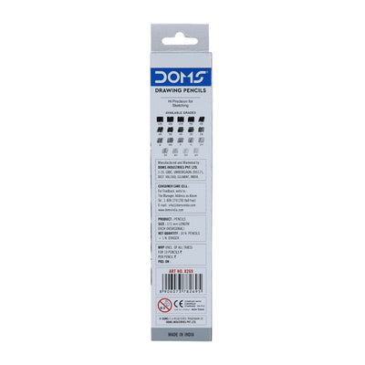 Doms Drawing & Sketching 4H Graphite Pencil (Pack of 10 x 8 Set) (DM8269P8)