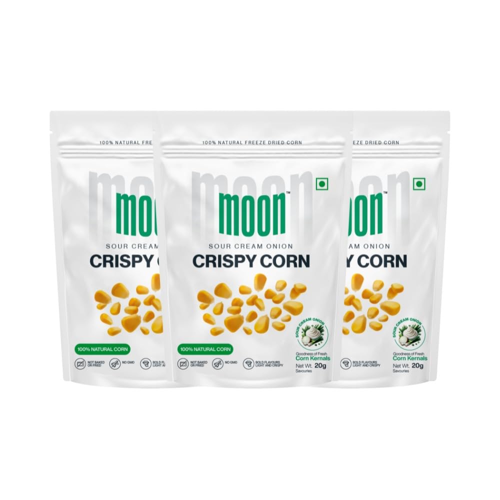 Moon Sour Cream Onion Crispy Corn Pack of 03 60g (20g X 3)