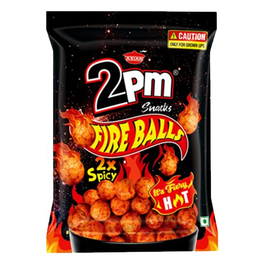 2PM Fireballs, 2x Spicy Vegetarian Party Snacks 60G