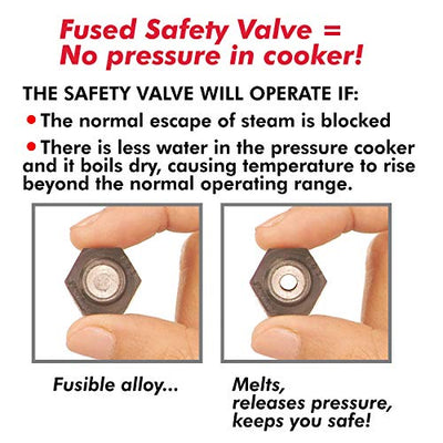 5x Hawkins Aluminium Safety Valve For All Hawkins Pressure Cookers From 1.5 Litre To 14 Litre, Black, Standard (Hsfvalce) - Pack of 5