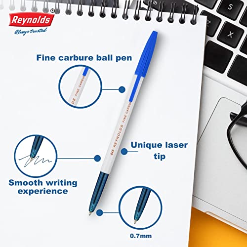 Reynolds 045 0.7mm Ball Pen - 20 Blue & 5 Black, Pack of 25