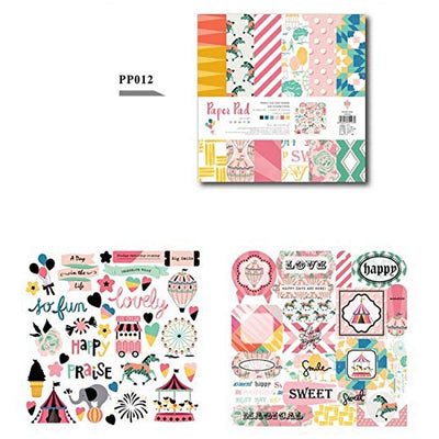 Eno Greeting Pattern Paper Book 10"X10" Design 12