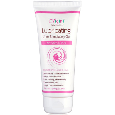 Vigini Luber Lubricants Lubrication Massage Water Based Gel Female Women 100gm