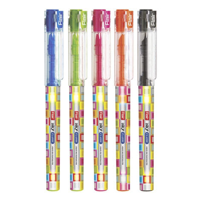 Flair Inky Series Classic Liquid Ink Fountain Pen Blister Pack - Blue Ink