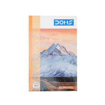 Doms Famous Mountains Series Hard Bound Notebook | Single Line, 160 Pages | 33 x 21 CM | Ideal for School, Home & Office | Pack Of 1 | Color & Design May Vary