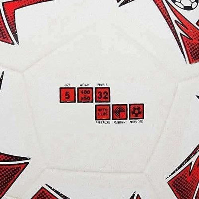 Cosco Roma Foot Ball, Size 5 (White/Red)