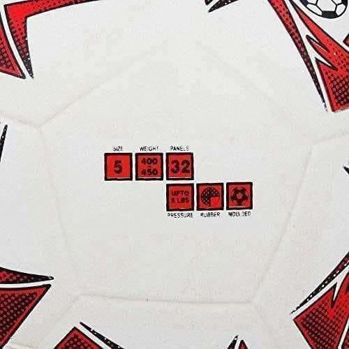 Cosco Roma Foot Ball, Size 5 (White/Red)