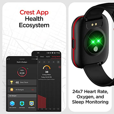 boAt Smart Watch Xtend Sport with 700+ Active Modes,Sporty Design,30 Mins ASAP™ Charge,Live Cricket Scores,1.69" HD Display,Crest Health Ecosystem & 7 Days Battery Life(Classic Black)