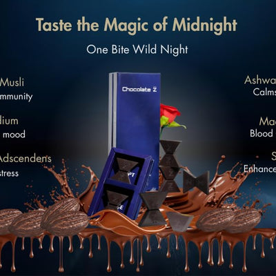 chocolate Z InstaEats Intimate Dark Chocolate For Couples|ChocolateZ+ Stamina & Mood Boost|Best Chocolate Gift Box |Valentine Gift For Boyfriend & Girlfriend I Luxury Romance Chocolates,220 G
