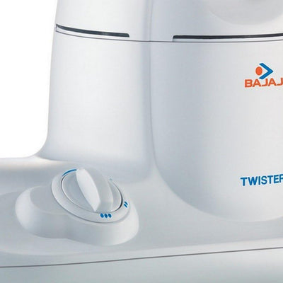 Bajaj Twister Mixer Grinder, 750W, 3 Jars (White)