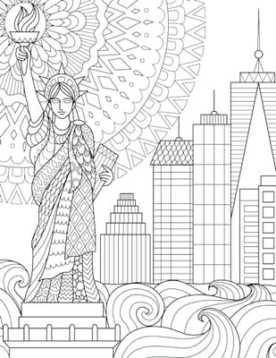 Cityscape- Colouring Book for Adults (Adult Coloring Activity Book)