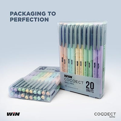Win Connect Ball Pen Blue (20 Pcs Wallet Pack)
