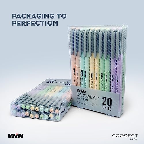 Win Connect Ball Pen Blue (20 Pcs Wallet Pack)