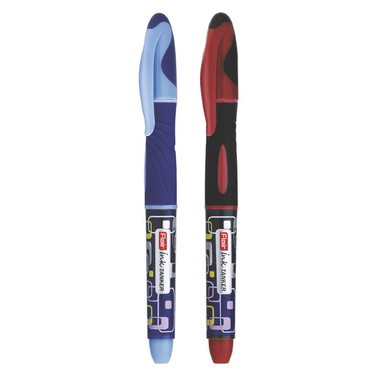 Flair Ink Tanker Liquid Ink Fountain Pen Blister Pack - Blue Ink