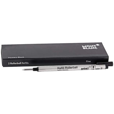 Mont Blanc Rollerball Refill, Fine, 2X1, Mystery Black (105162)