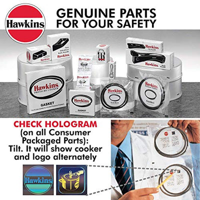 5x Hawkins Aluminium Safety Valve For All Hawkins Pressure Cookers From 1.5 Litre To 14 Litre, Black, Standard (Hsfvalce) - Pack of 5