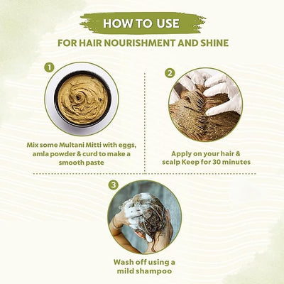 Natural Multani Mitti Stone Form, Fuller's Earth/Calcium Bentonite Clay for All Skin Type | (Multani Mitti Stone 849 Gram)