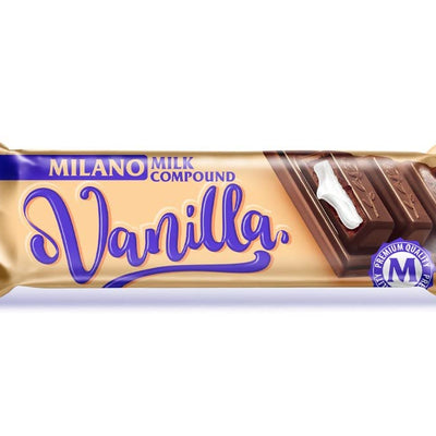 24x Milano Vanilla Chocolate Bar 24pcs Box - 576g (Vanilla)
