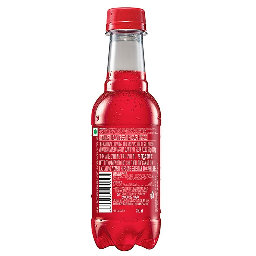 30x Sting Strawberry Energy Drink, 250 ML each - Pack of 30