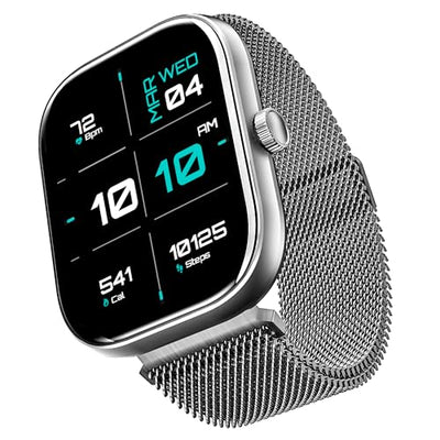 boAt Wave Sigma Smartwatch with 2.01" HD Display,Bluetooth Calling, Coins, DIY Watch Face Studio, 700+ Active Modes, HR&SpO2 Monitoring, Energy and Sleep Scores,IP67(Silver Metal)