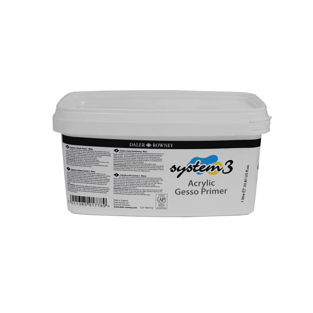 Daler Rowney System3 Acrylic Colour Medium Gesso Primer