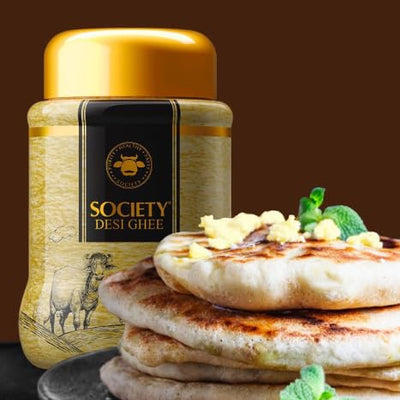 Society Tea | Desi Ghee | Rich Aroma & Granular Consistency | 1 Litre | Pack Of 1