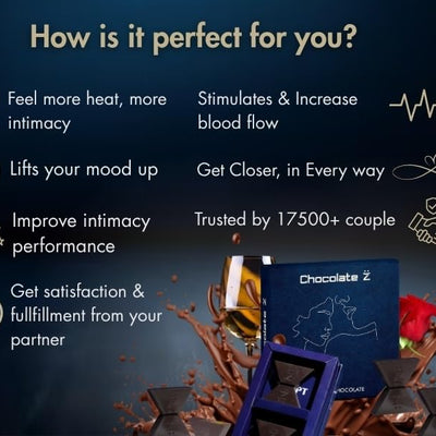 Chocolate Ž Intimate Kamasutra Chocolate | One Bite… Wild Night | Herbal Aphrodisiac Treat for Couples | Bedroom Romance Gift | Valentine & Honeymoon Special (KamaSutra Pack of 2)